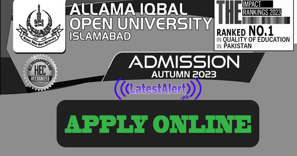 AIOU Admission for 2023 across Pakistan