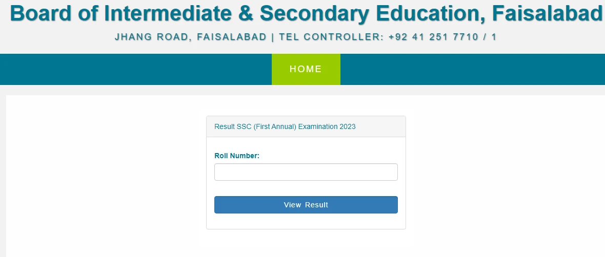 BISE Faisalabad Class 11 Results 2023 (Check Inter First Year Results)