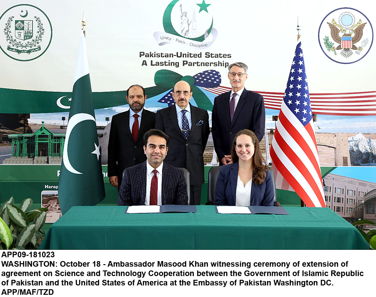 Pak-USA Extend Science and Technology Cooperation Agreement