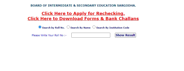 BISE Sargodha Class 11 Results 2023 (Check Inter First Year Results)