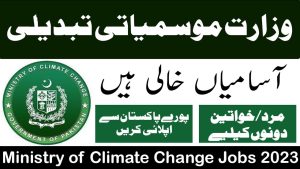 Ministry of Climate Change Jobs 2023