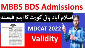 IHC's Ruling Offers Relief to MDCAT 2022 Students